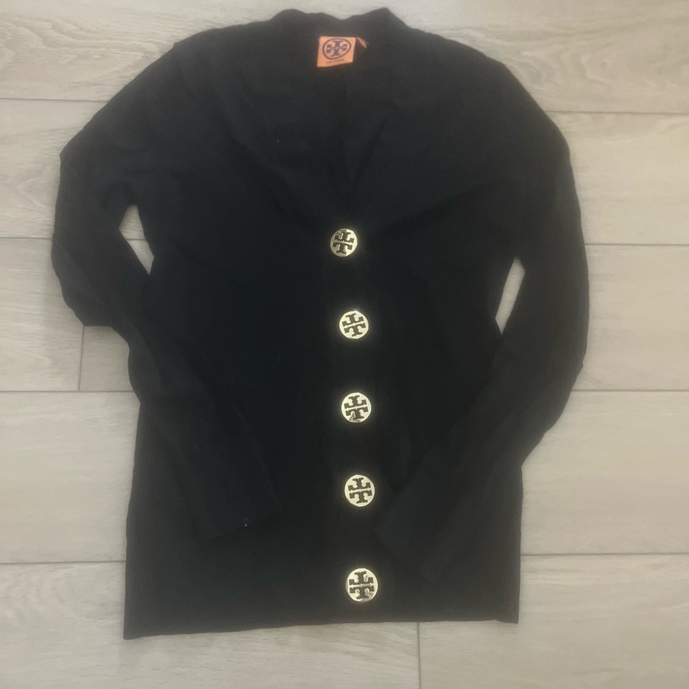Tory Burch Black Garment with Orange Label